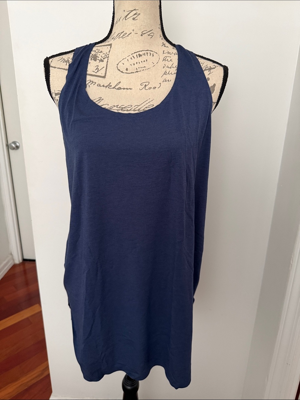 Uniqlo Navy Racerback Scoop Tank